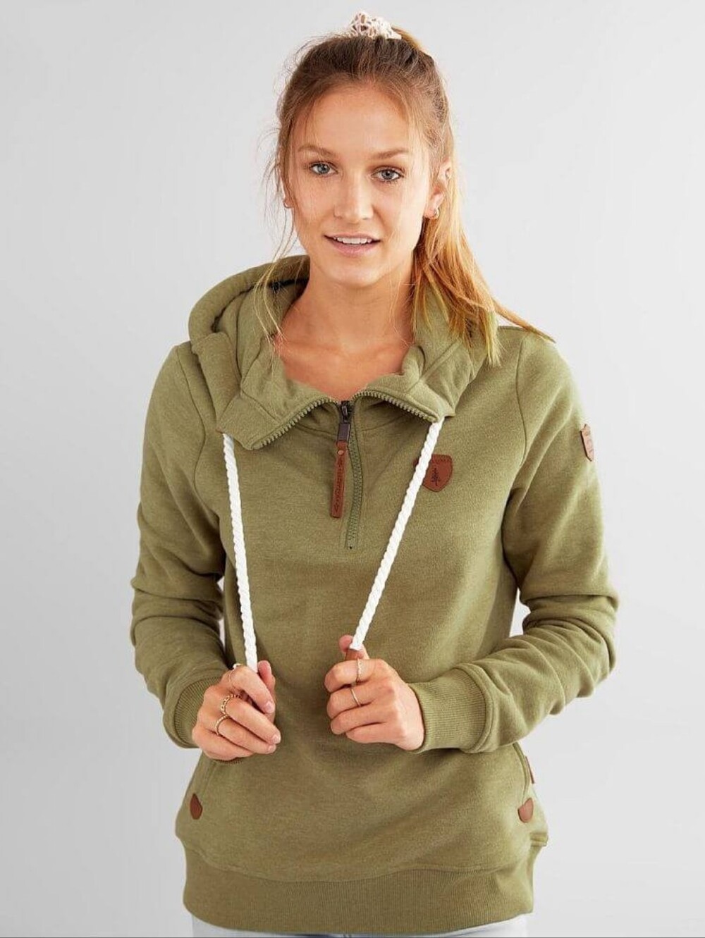 Wanakome Sage Olive Green hoodie L